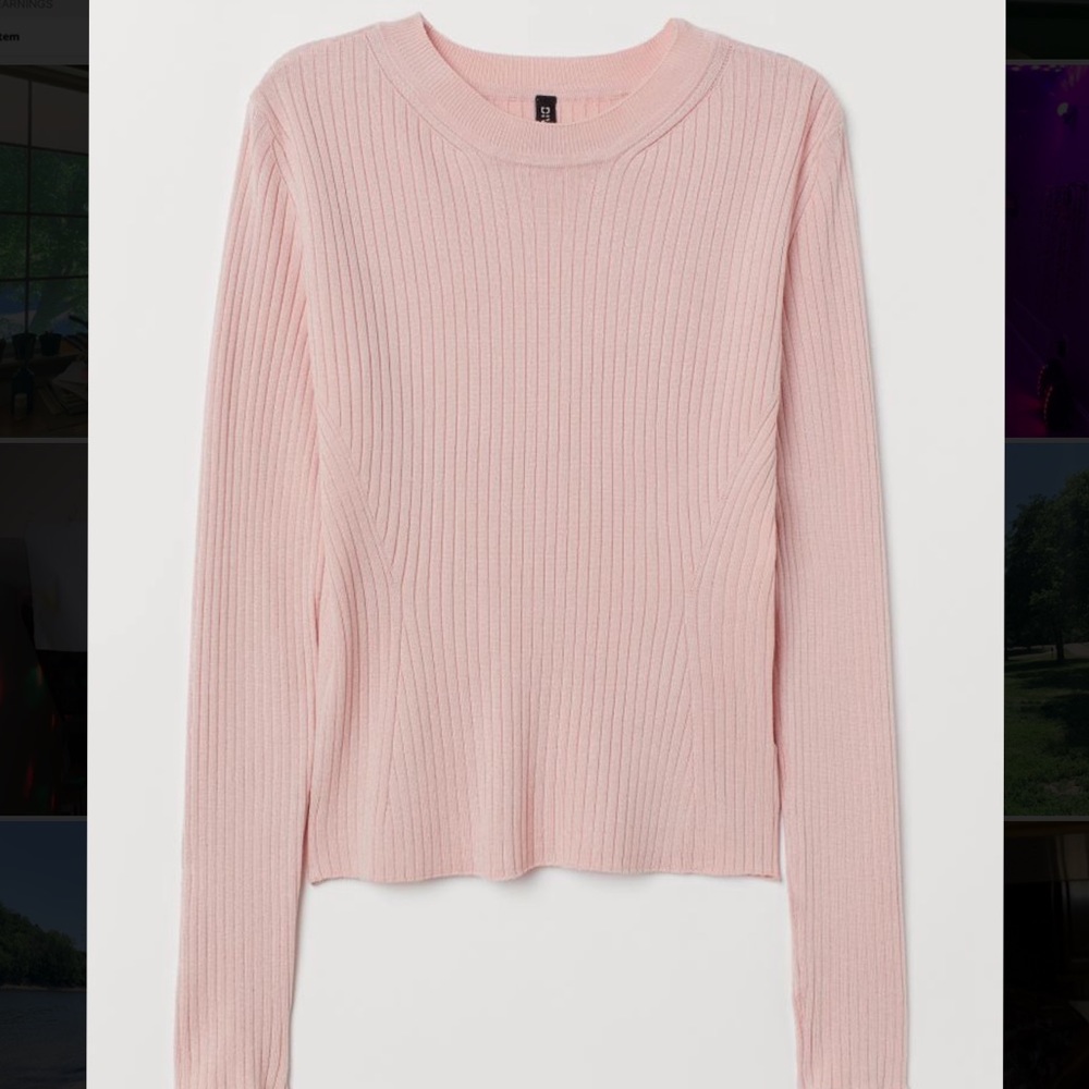 Ribbed cropped sweater
